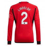 Manchester United Victor Lindelof #2 Domaci Dres 2023-24 Dugi Rukav